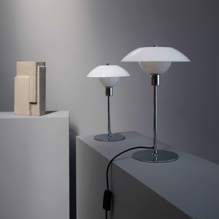 Lampe de Table en verre et métal chromé-Bergen cropped-5