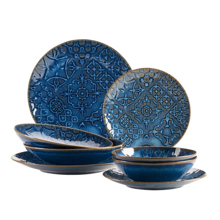 8-teiliges Kombiservice aus Steinzeug TRADITIONAL TILES | Maisons du Monde