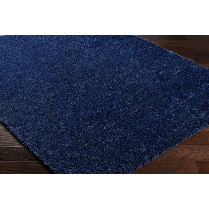 Tappeto Shaggy Moderno Blu Scuro 160x213cm Claire