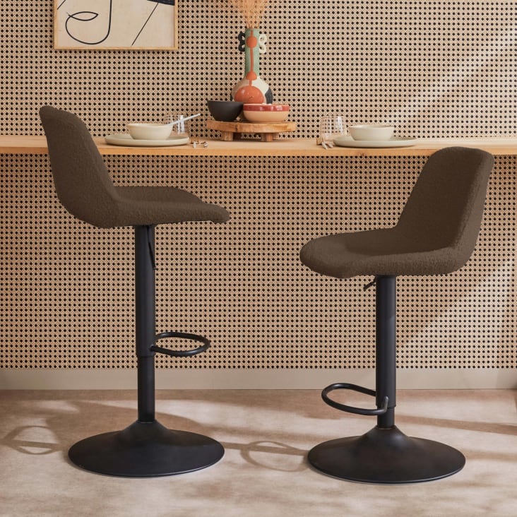 YINGAYOU Barhocker Bezug Rund 30-40cm - Dehnbarer Jacquard Stoff