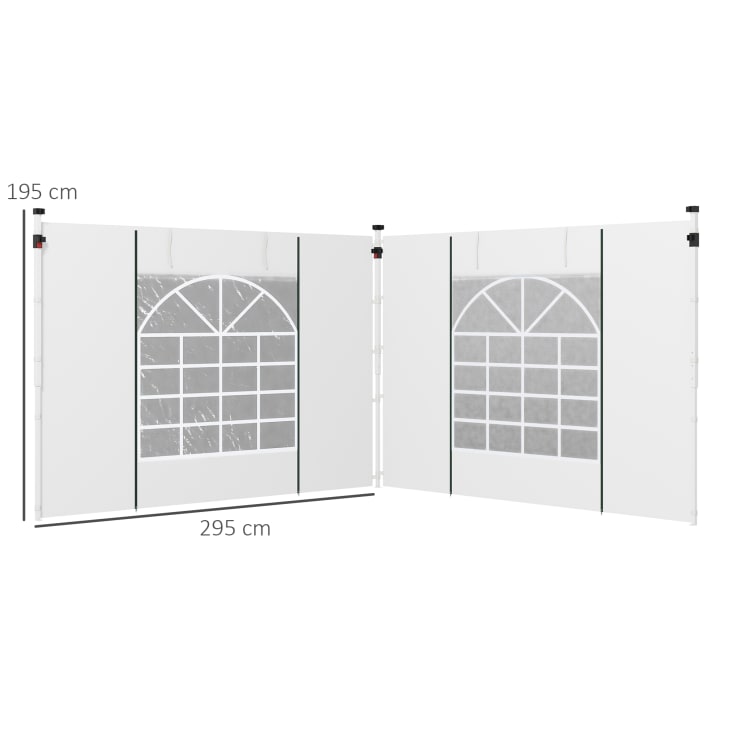 Tela mosquitera para ventana (250 cm x 200 cm) - Blanco