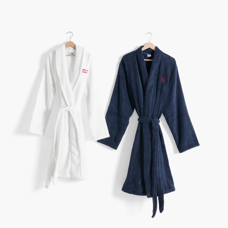 Peignoir homme deals bleu marine