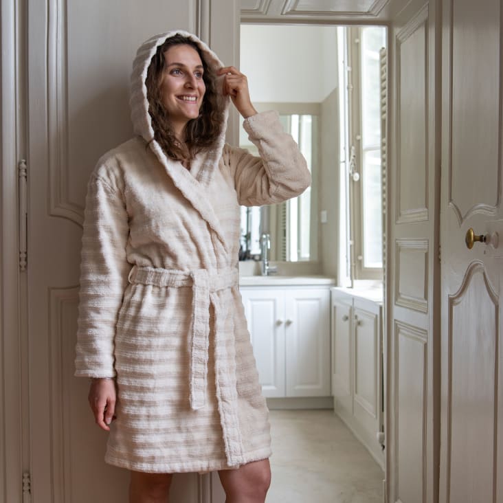 Peignoir femme deals capuche