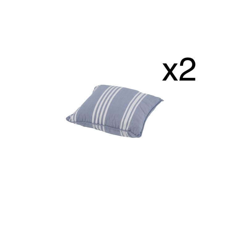 Set di 2 cuscini decorativi a righe marrone/beige Canna | Maisons du Monde