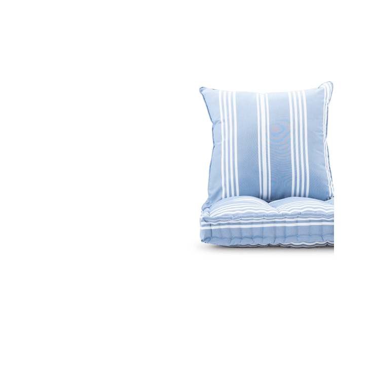 Confezione Da 2 Federe Cuscino 60x60 Cm In Cotone | Design Brush Art Blu Navy | Ideale Per Salotto E Camera - Foto 5