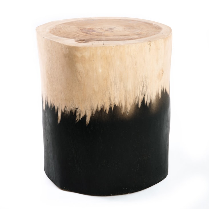 Tabouret Style Baroque – Banc Pouf Bois/tissu, Noir/blanc, Fait Main, Versailles