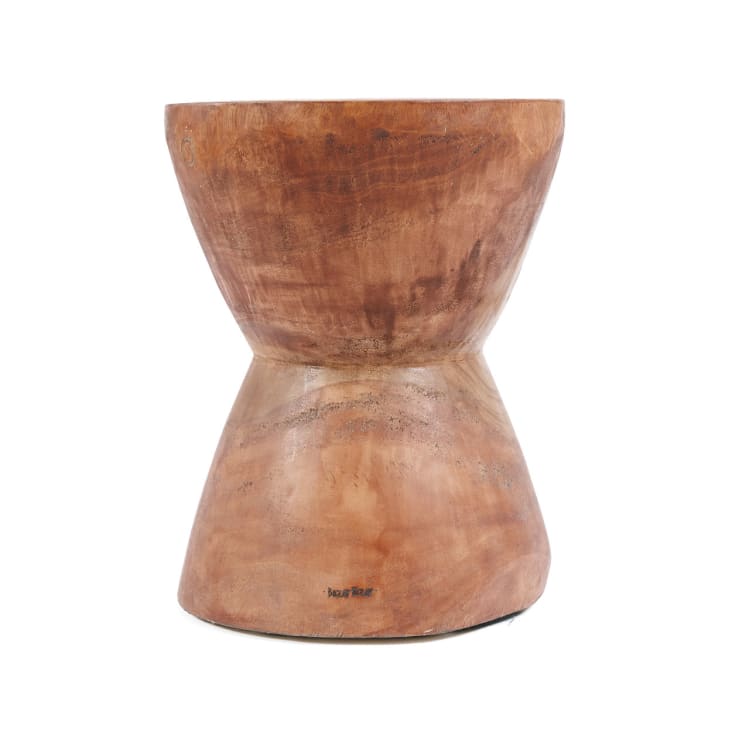Petit Tabouret En Bois Massif – 30x20x18 Cm – Multifonction (Repose-pied, Banc, Support) – Design Naturel - 9