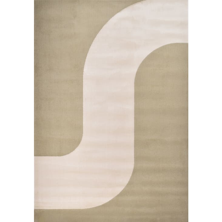 Teppich mit kurzem Flor und Wellenmuster - Grün - 80x150 cm Nely | Maisons  du Monde