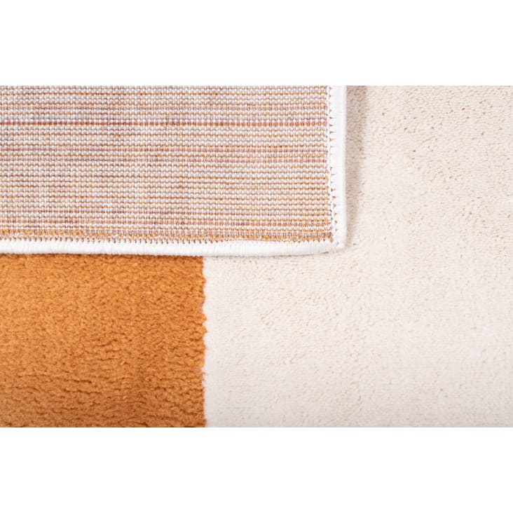 Teppich Nely - - Wellenmuster du Ocker mit cm Monde 80x150 und Maisons Flor kurzem |