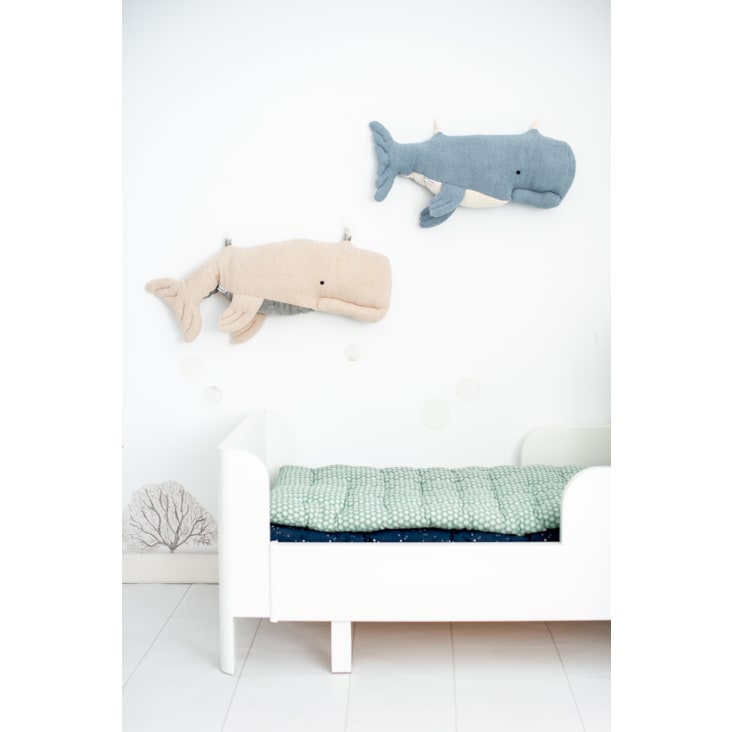 Pack peluches pared beluga beig y azul claro MANTA INFANTIL VIAJE