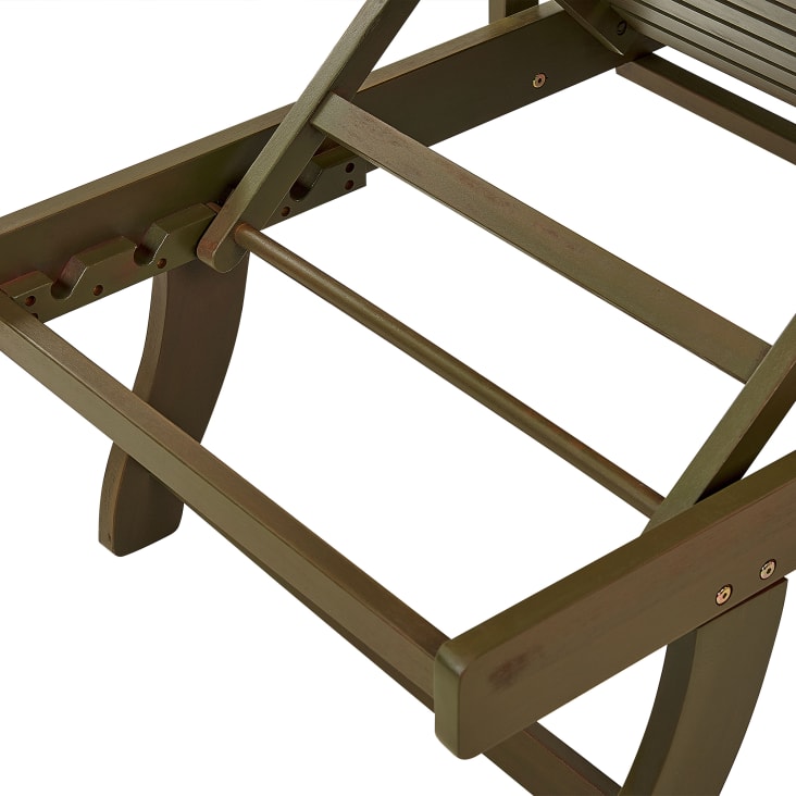 Chaise longue inclinable en bois d'acacia foncé-Amantea cropped-8