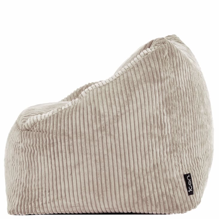 Icon Ellie Elefant Sitzsack Kinder - Grauer Cord Kuschelsessel Mit Füllung