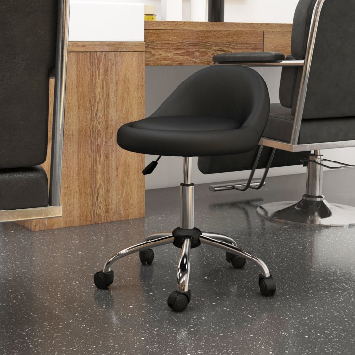 Sgabello Con Rotelle Wedo - Pratico E Resistente | Portata 150 Kg | Ideale Per Casa E Ufficio - Foto 3