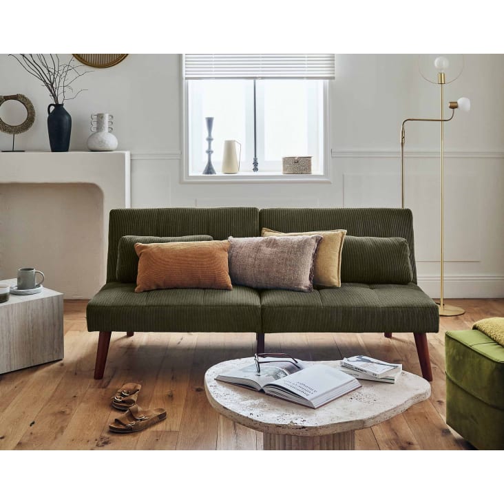 Toriko, canapé convertible clic-clac, vert cèdre - Mr Scandinave