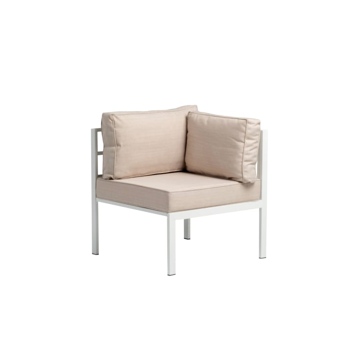 Salon de jardin modulable de 10 places en acier blanc-Madrid deluxe cropped-7
