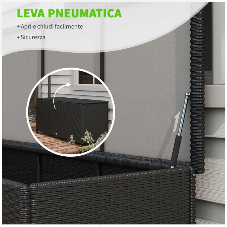 Cestino Flessibile Da Giardino KOTARBAU® - 55 Litri, Nero, Con Manici, Per Rifiuti, Liquidi, Lavoretti - Foto 3