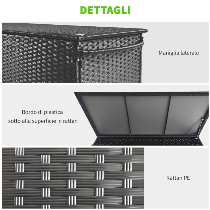 Cestino Flessibile Da Giardino KOTARBAU® - 55 Litri, Nero, Con Manici, Per Rifiuti, Liquidi, Lavoretti - Foto 10