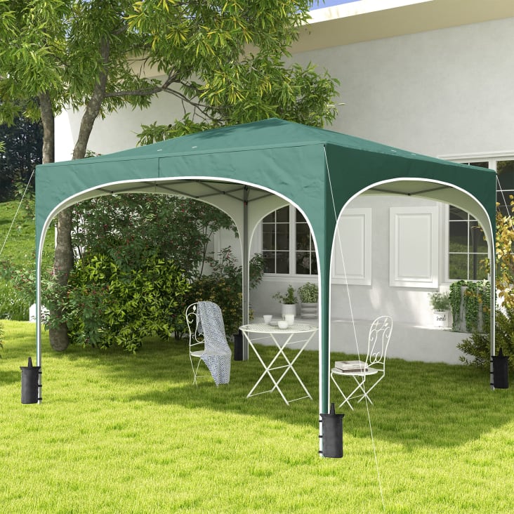 Gazebo Auto Outsunny 6x3m - Carport Regolabile Con 4 Porte E Finestre, Grigio Scuro, Per Esterno