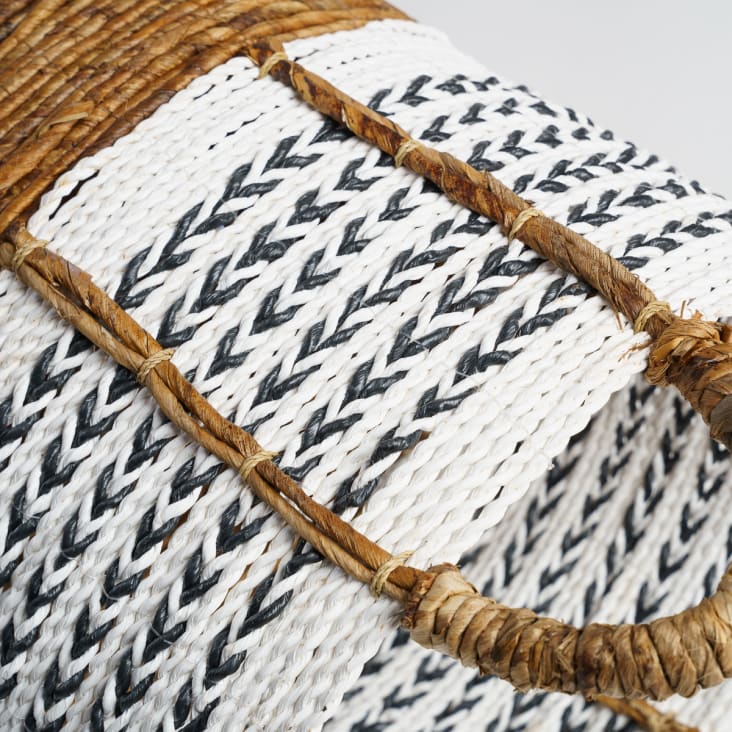 Panier De Rangement Tressé En Corde De Coton Avec Poignées – Petit Panier De Rangement Enfant Chat