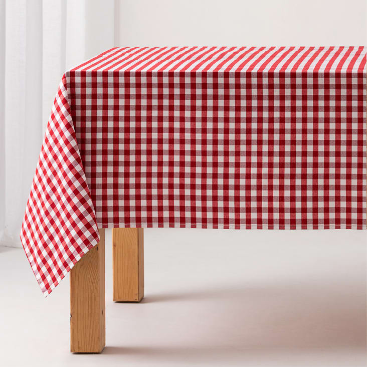 Tischdecke Rot Wei Kariert