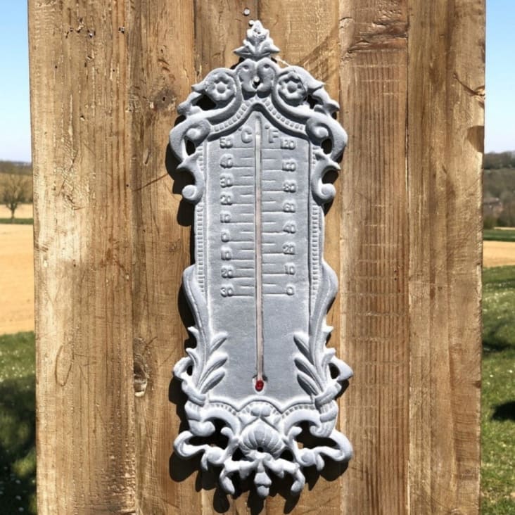 Grand Thermometre Exterieur Vintage