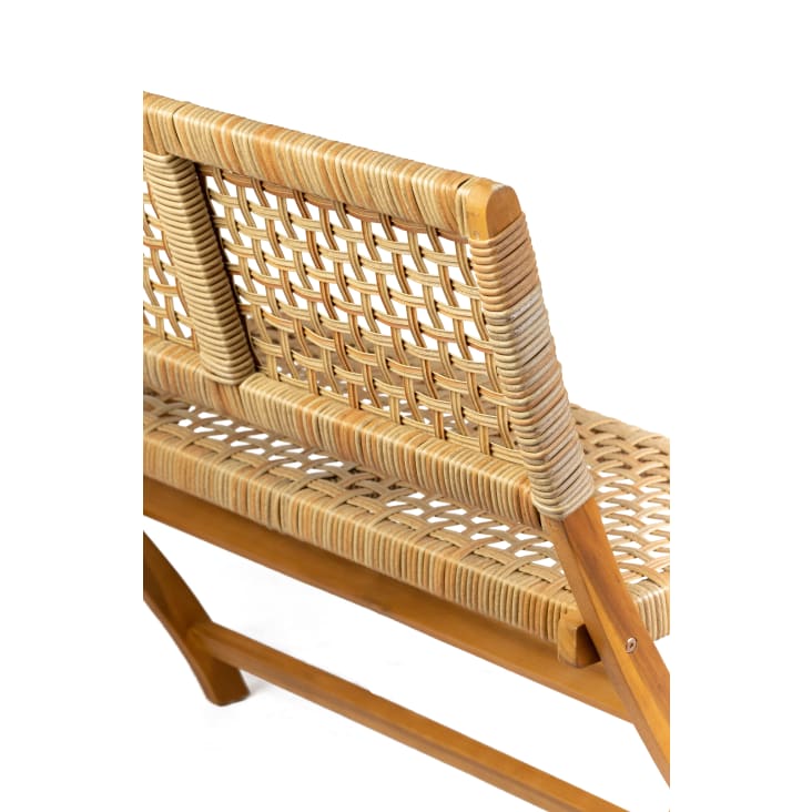 Gartenstuhl aus Akazienholz und Seil Braun Maisons du Monde