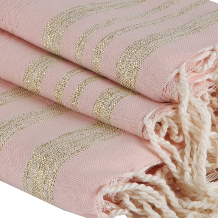 Set 10 Guanti Da Bagno In Cotone 100% - Misure 16x21 Cm, Rosa Antico E Grigio Antracite, Lavabili A 60°C - Foto 3