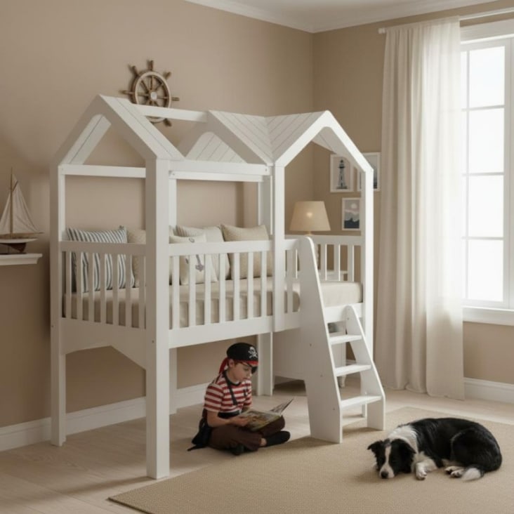 Soppalco Letti Castello Maison Du Monde Letto A Soppalco Legno