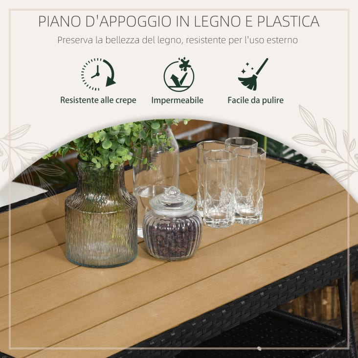 Rattan Set Tavolo E Sedie Da Giardino Plastica Set Da Giardino Con