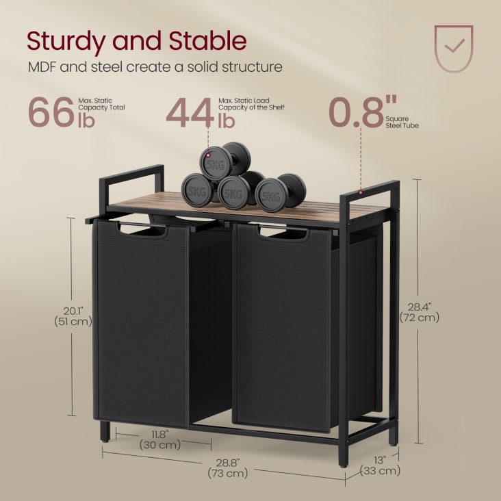 Panier à Linge Pliable, Corbeilles à Linge Pop Up Laundry Baskets Sac à Linge,Paniere A Linge Sale Avec Manipuler Pour Salle De Bain Chambre à Coucher Buanderie Chambre D'enfant Voyage, Noir