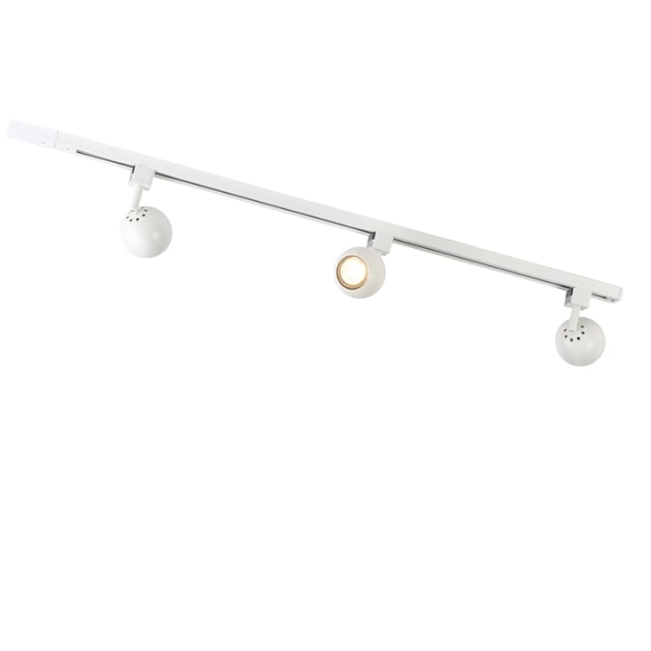 Binario Illuminazione LED Monofase 100 Cm - Attacco GU10, Dimmerabile, Colore Bianco, Design Elegante In Alluminio Nero