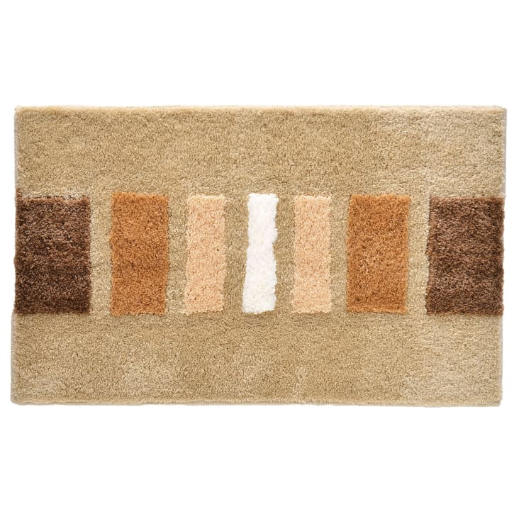 Tapis de bain 60x100 beige en acrylique 1000 g/m² Sonia Maisons du Monde