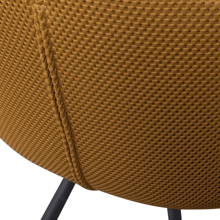 Chaise de salle à manger en tissu marron-Juno cropped-3