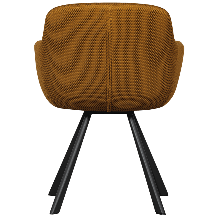Chaise de salle à manger en tissu marron-Juno cropped-9