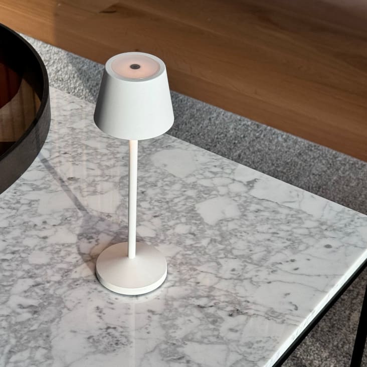 Lámpara de mesa blanco h20cm Emily Maisons du Monde
