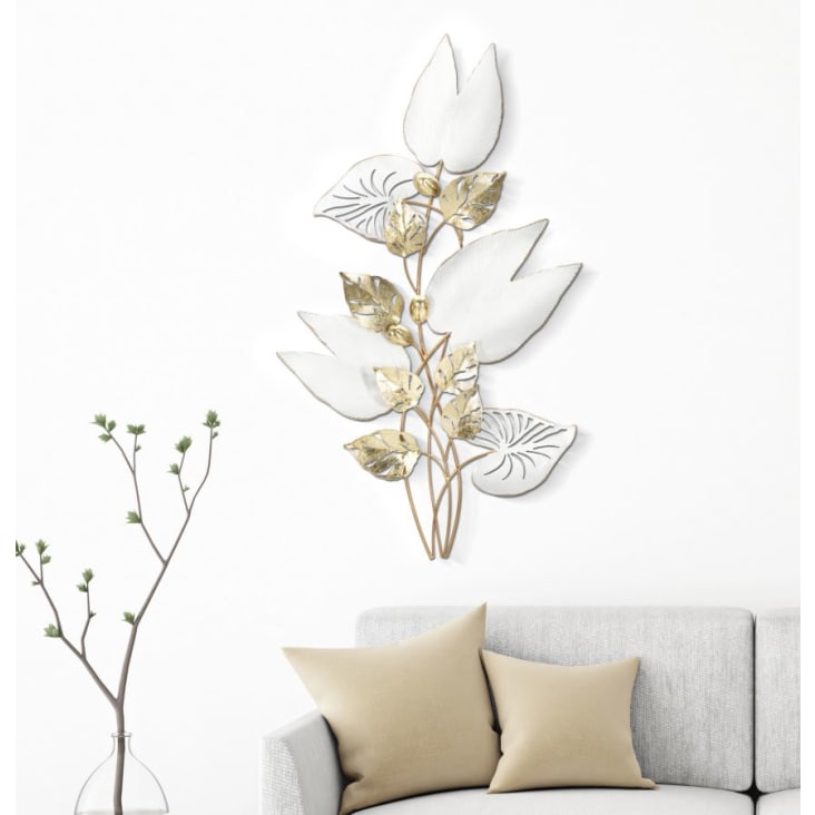 Decorazioni da parete con fiori a foglio margherita anni '70