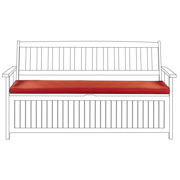 Cuscino Per Panca Da Giardino 45x45cm - Lino Lavabile, Antiscivolo, Per Esterni E Interni - Foto 12