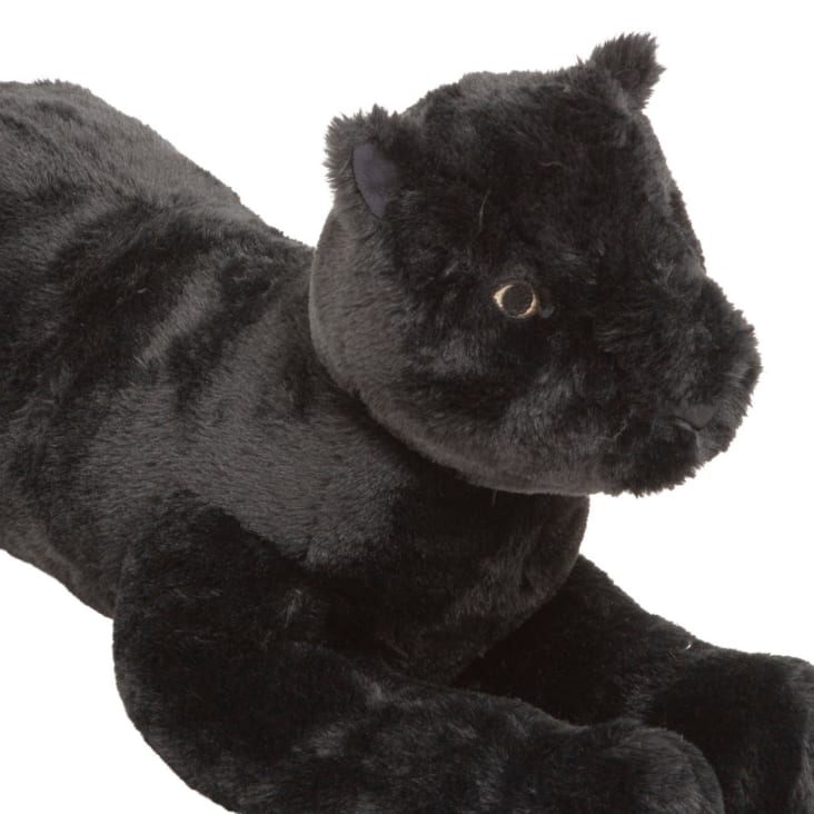 Peluche panthere noire xl polyester noir 70x35 cm