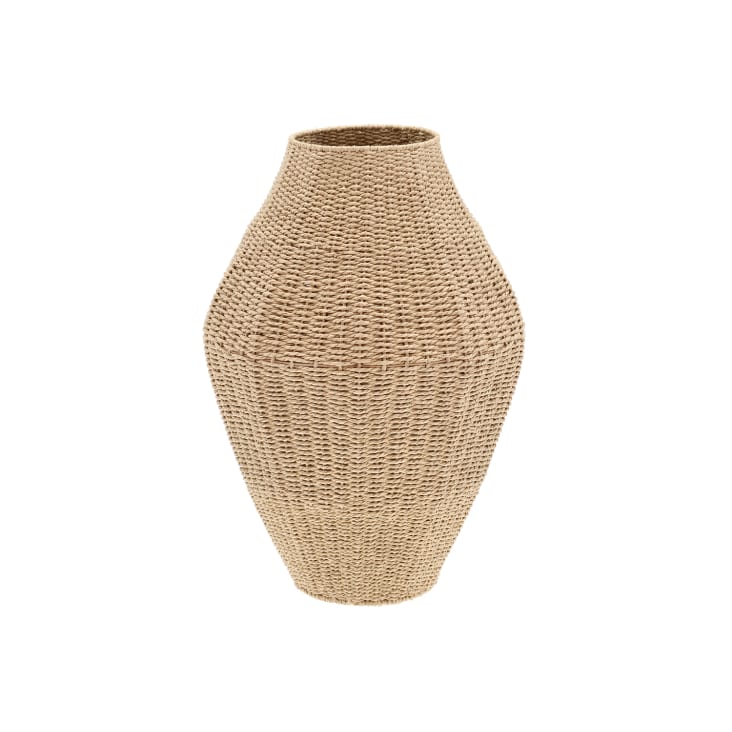 Vase décoratif en papier naturel