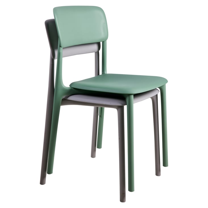 Pack Di 8 Sedie Da Giardino Impilabili In Polipropilene Verde - Gala | Leroy Merlin - Foto 9