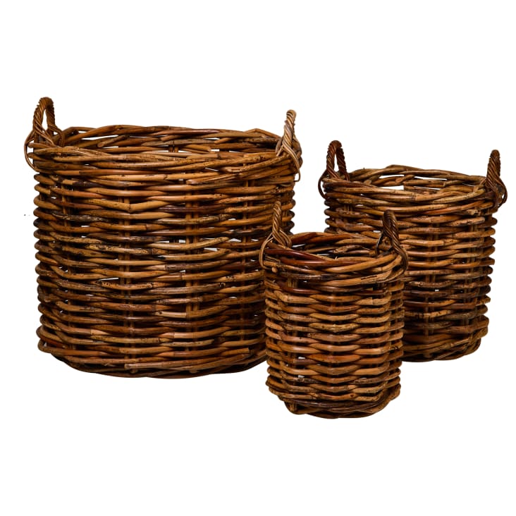 Vassoio Rotondo In Alga Marina Con Manici 33x33x7 Cm – Design Smerlato, Organizer Multiuso Per Tavolo E Regali