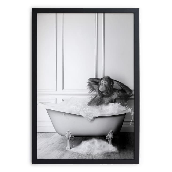 APOXYO 2 Poster Con Cornice Per Bagno - Bianco E Nero, Set 30x40 Cm, Decorazione Murale - 2