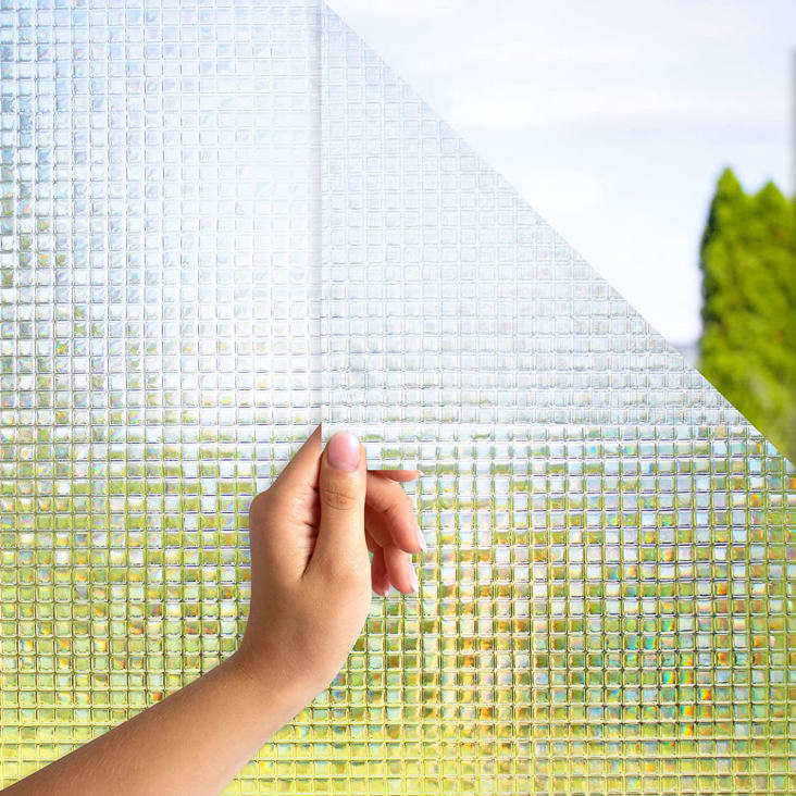 Rouleau occultant électrostatique petits carreaux 45x5m Maisons du Monde