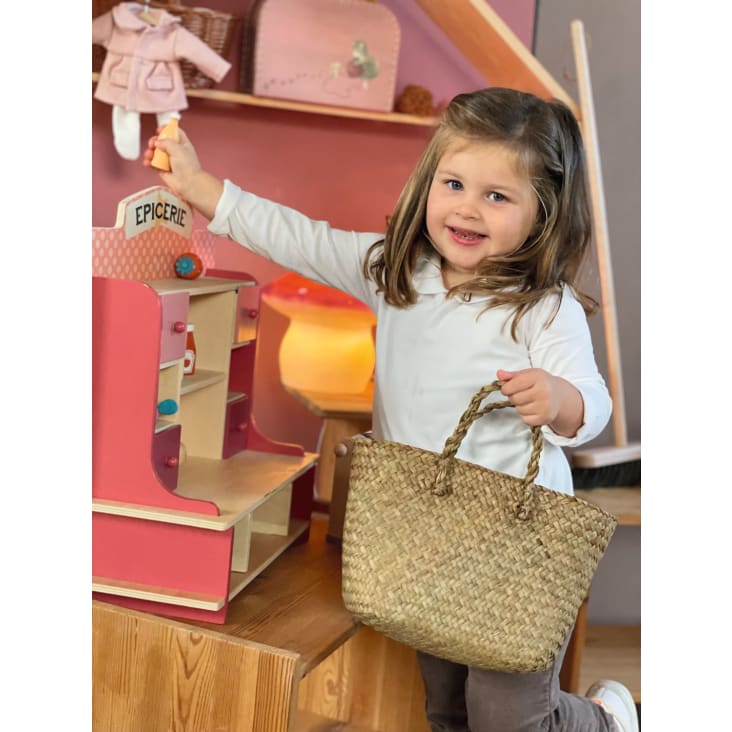 Panier en paille pour enfant Maisons du Monde