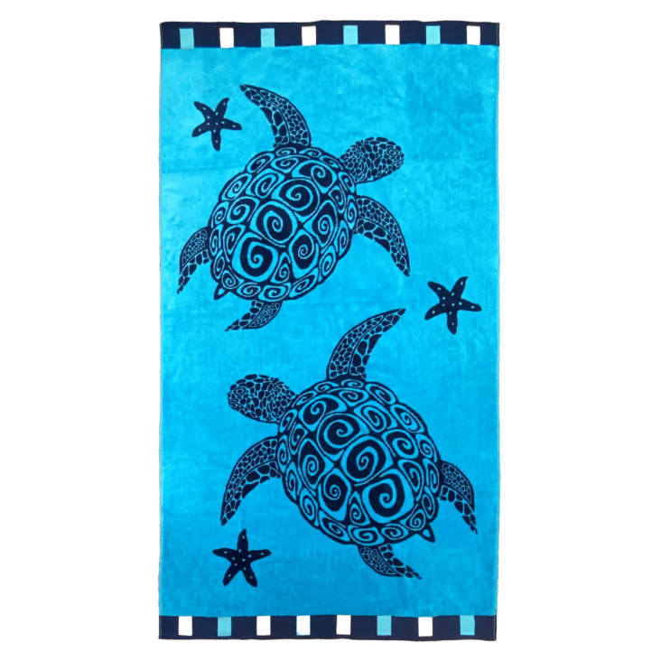 Serviette De Plage Juventus FC – Éponge Coton 70x140 Cm – Officielle, Absorbante Et Douce – Lavage 40°C