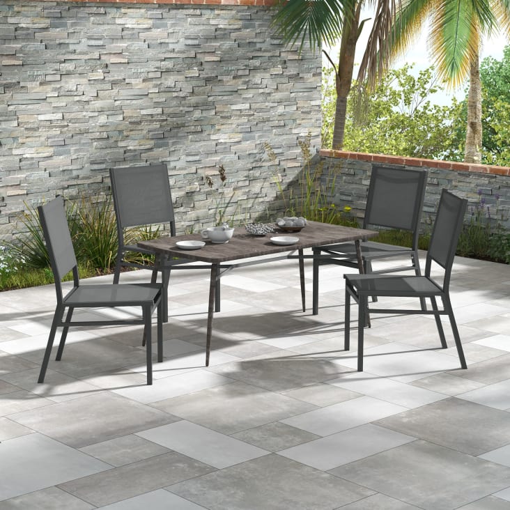 Lot De 2 Chaises De Jardin Aluminium Et Textilène Blanc – Légères, Empilables, Résistantes Aux Intempéries – Confortables Et Faciles à Nettoyer - 10