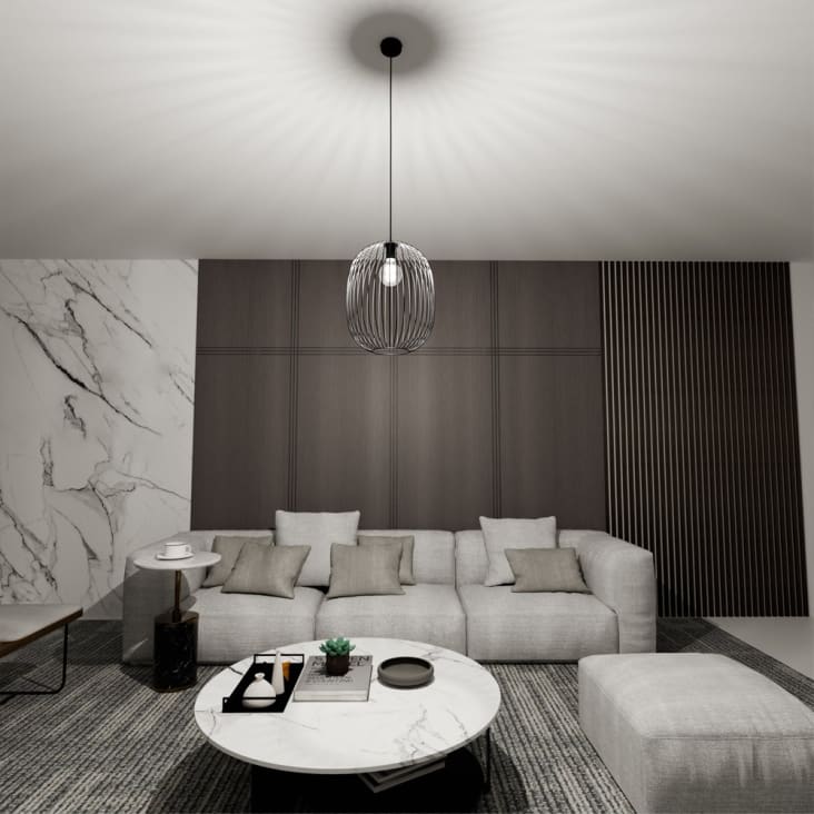 Lampada Sospensione 'Grisela' Nero - 4 Luci E27 Dimmerabile - Foto 3