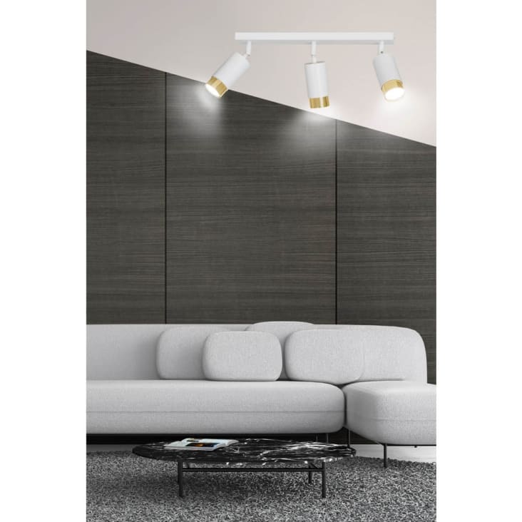Faretti Da Soffitto Orientabili Aipsun - 3 Luci GU10 - Bianco - Regolabile 320° - Per Interni Moderni - Foto 12