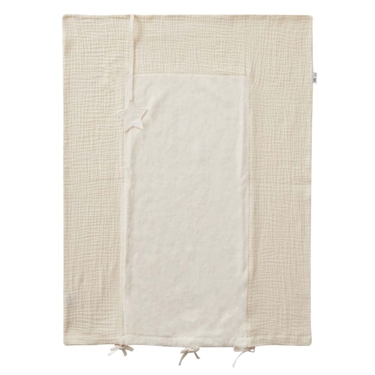 Wickelauflagenbezug Aus Baumwolle - 75x85 Cm Für Wickelauflage (Safari Beige)