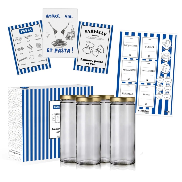 Lot De 4 Pots à Overnight Oats 480ml - Bocaux Verre Hermétiques - Avec Autocollants Et Cuillère